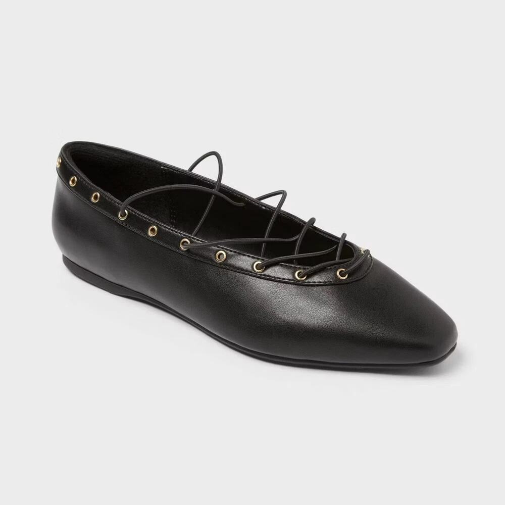 Women Jay Flats with Memory Foam Insole - Wild Fable 7.5